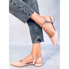 PA1 Durie Nude balettkläder med öppen klack beige 2