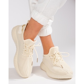 Shelovet beige sneakers för kvinnor 2