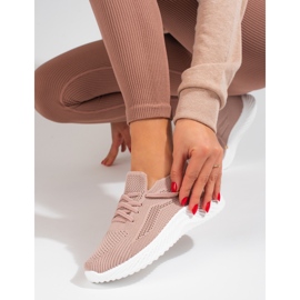 Damtextil sportskor Shelovet puderrosa 2