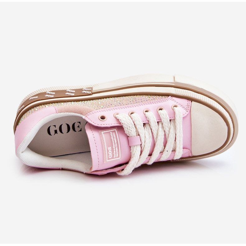 Sneakers för kvinnor med strålar GOE LL2N4057 Rosa 1