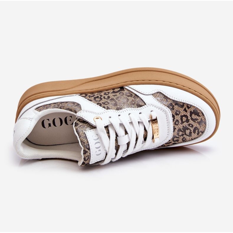 Bekväma sportskor för kvinnor GOE LL2N4052 Vit-Beige 1