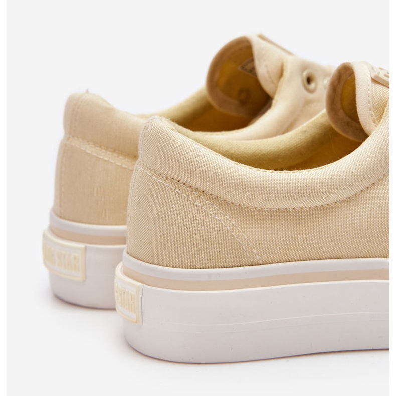 Big Star Fabric Platform Sneakers LL274144 Ljusgul 2