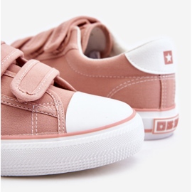 Klassiska tyg kardborre sneakers Big Star LL274A200 Rosa 1
