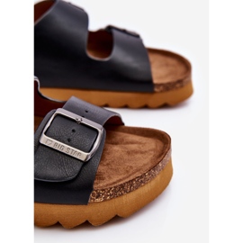 Klassiska Big Star-tofflor för kvinnor LL274477 Svart 1