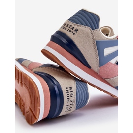 Bekväma damsneakers Memory Foam Big Star LL274951 Blå 2