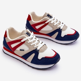 Bekväma damsneakers Memory Foam Big Star LL274950 Röd 1