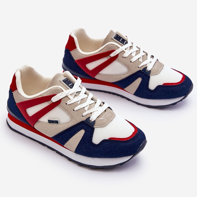 Bekväma damsneakers Memory Foam Big Star LL274950 Röd 1