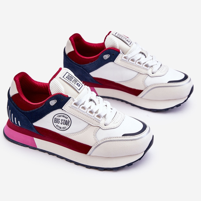 Sneakers Memory Foam System Big Star LL274369 Vit-Röd 1