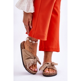 PS1 Wendy Mörkbeige Cork Tofflor 1