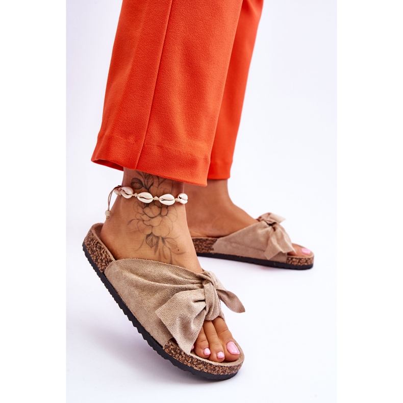 PS1 Wendy Mörkbeige Cork Tofflor 2