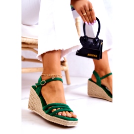 FJ1 Gröna Louisianasandaler i mocka 5