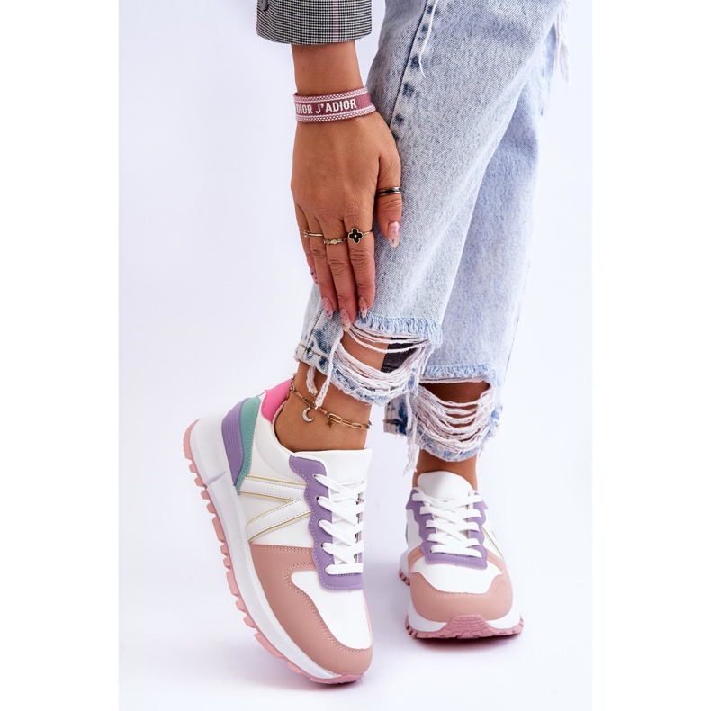 FB2 Låga sportskor för kvinnor Flerfärgad Elliot vit 1