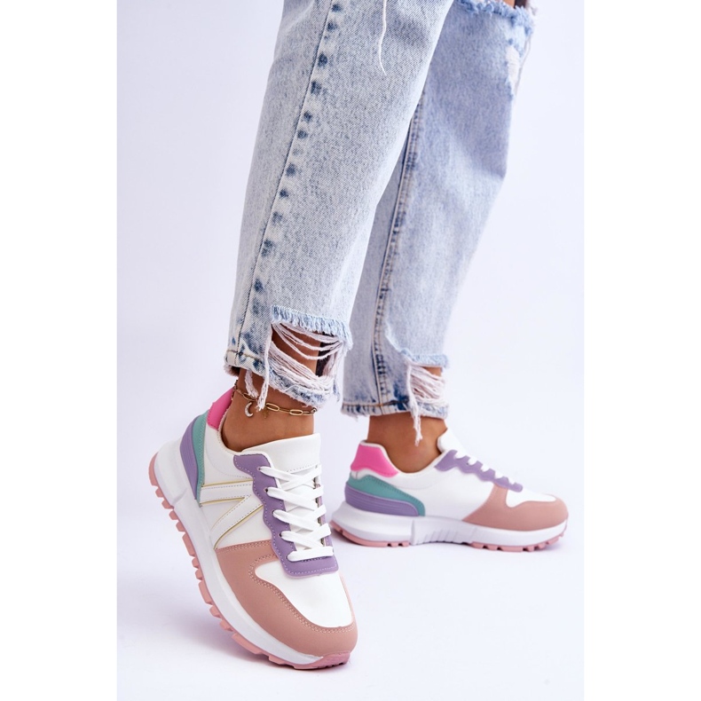 FB2 Låga sportskor för kvinnor Flerfärgad Elliot vit 2