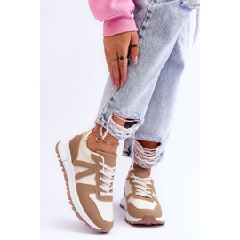 Låg beige Elliot Sportskor för kvinnor 1