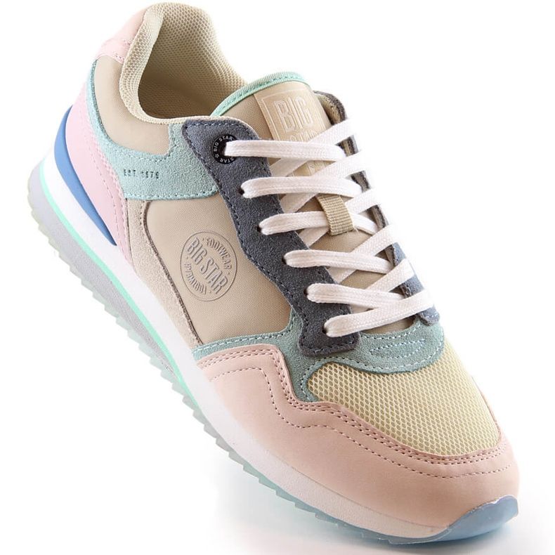 Lädersportskor för dam sneakers Big Star LL274347 mångfärgad 2