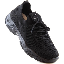 Svarta slip-on sportskor för kvinnor Vinceza 13574 1