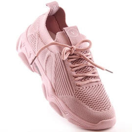 Damsportskor slip-on puderrosa Vinceza 13574 1