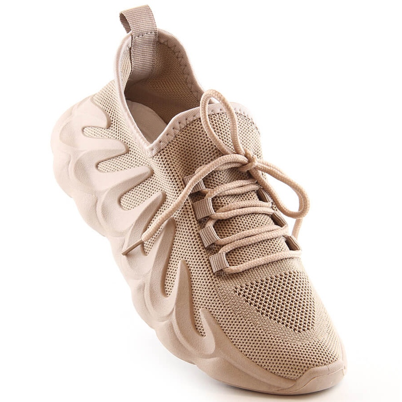 Damsportskor i mesh beige Vinceza 13575 1
