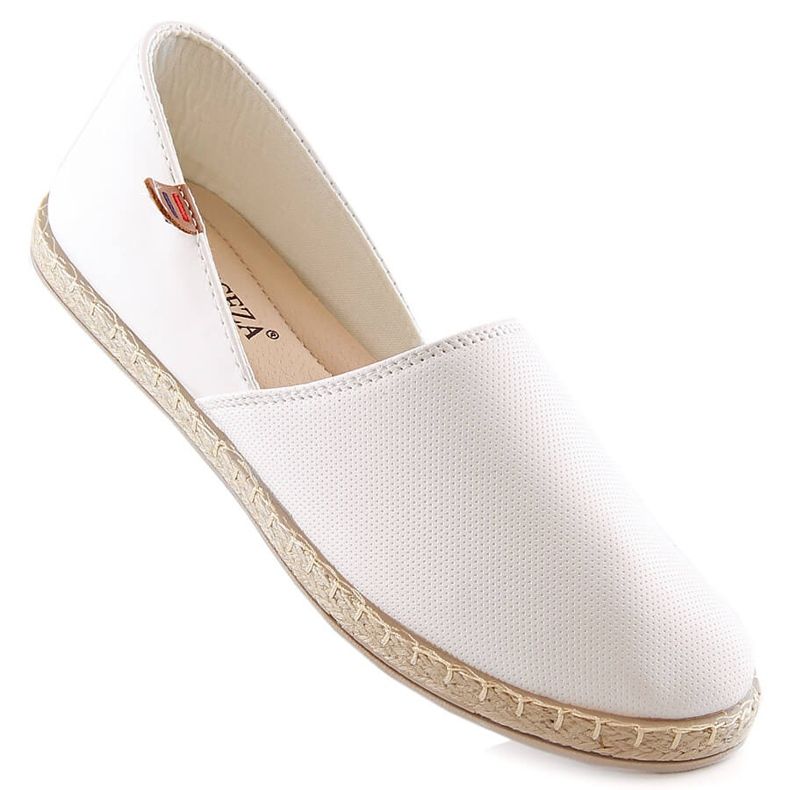 Vita slip-on espadriller damskor Vinceza 34591 1