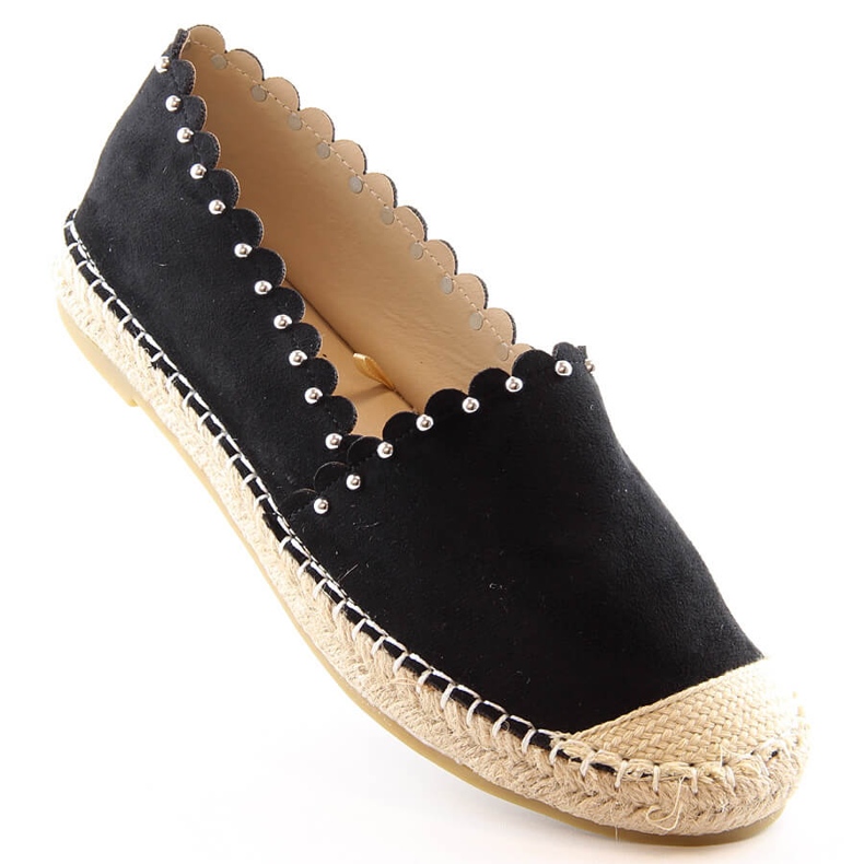 Slip-on espadrillor för kvinnor svarta Vinceza 34595 1