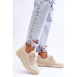 FB2 Slip-on Sportskor Dam Sneakers Beige Rosett 2