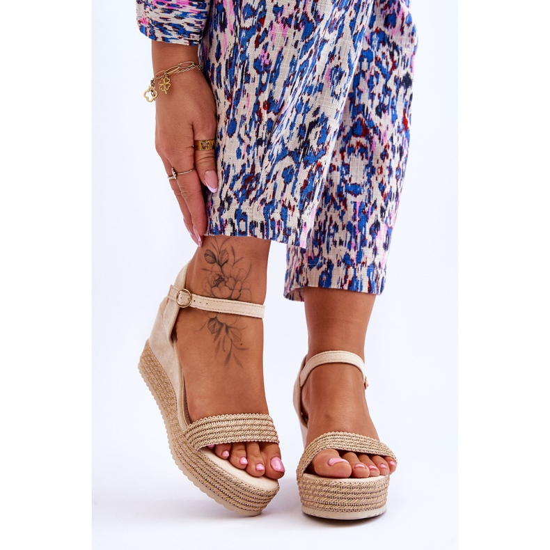 Klassiska damsandaler Beige Malmö brun 1