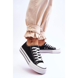 FB2 Sneakers för kvinnor på en massiv plattform, svart glöd 2