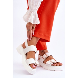 FB2 Skinnbekväma sandaler Vit Alayah 2