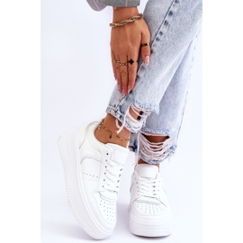 FB2 Vita Bexley High Platform Sportskor för kvinnor 1