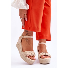 FB2 Klassiska mockasandaler Beige Denisse brun 1