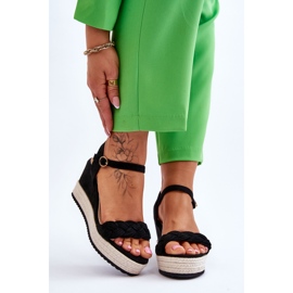 Klassiska mocka sandaler svart Denisse 1