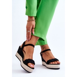 Klassiska mocka sandaler svart Denisse 2