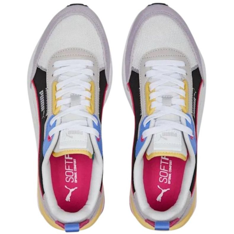 Puma R22 skor beige-svart-lila 383462 24 mångfärgad 1