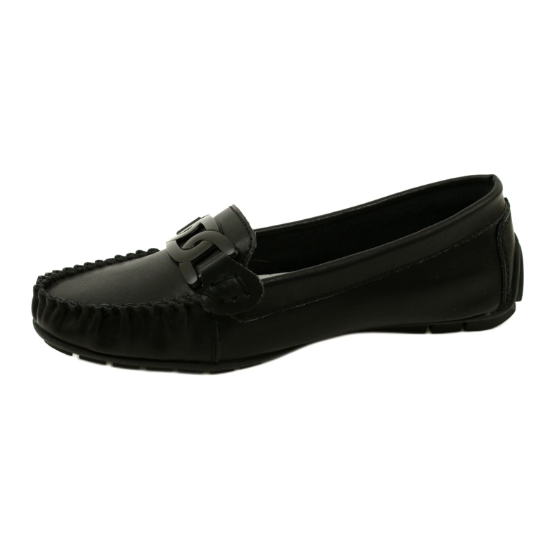 Läder Loafers för kvinnor Filippo DP4547 Svart 2