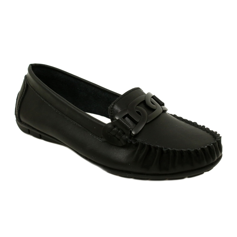 Läder Loafers för kvinnor Filippo DP4547 Svart 1