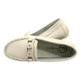 Läder Loafers dam Filippo DP4547 Beige 10