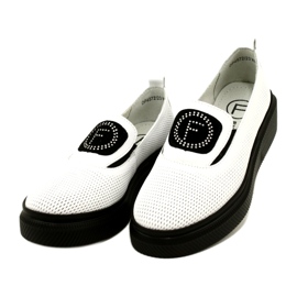 Filippo Vita snygga damskor i läder DP4572/23 WH 3