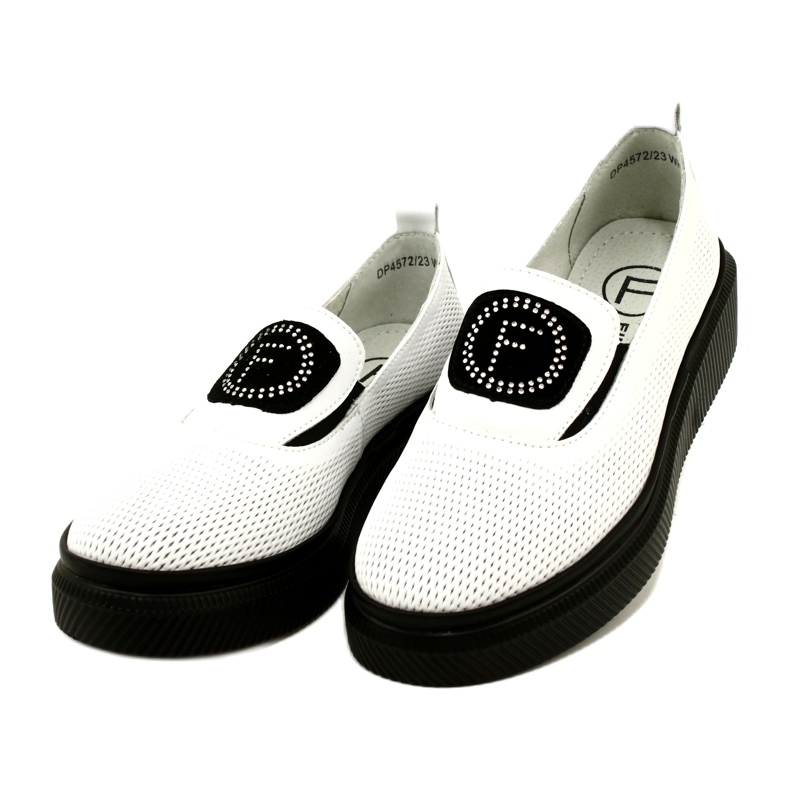 Filippo Vita snygga damskor i läder DP4572/23 WH 3