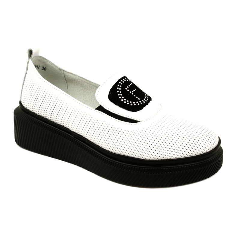 Filippo Vita snygga damskor i läder DP4572/23 WH 1