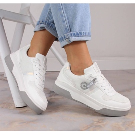 Damsportskor snörade vita Big Star LL274A024 1