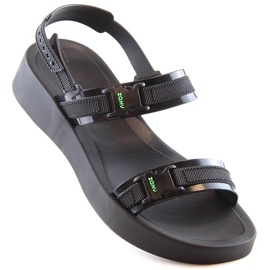 Bekväma damsportsandaler doftande svarta ZAXY Aventura Sandal HH285286 1