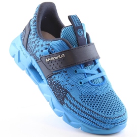 Atletico Sportskor för barn med kardborreblå AbcKids B91230217 marinblå 1