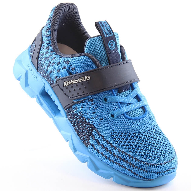 Atletico Sportskor för barn med kardborreblå AbcKids B91230217 marinblå 1