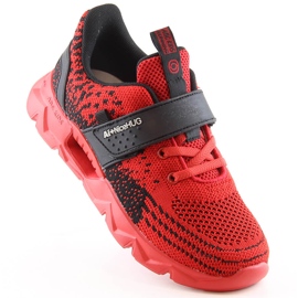 Atletico Röda sportskor med kardborreband för barn B91230217 svart 1