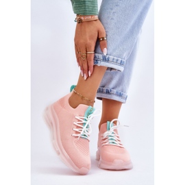 Slip-on sockskor för kvinnor GOE JJ2N4081 Ljusrosa 1