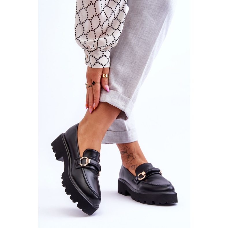 Damläder Loafers Svart Camerin 1