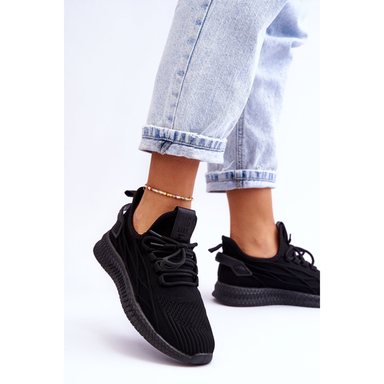 Slip-on Sneakers för kvinnor Big Star LL274711 Svart 2