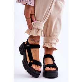 Damsandaler i mocka Big Star LL276035 Svart 1