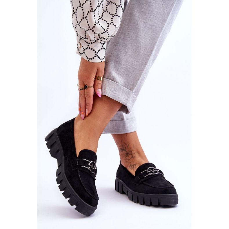 Vinceza Mocka Dam Loafers Svart Sanvi 2