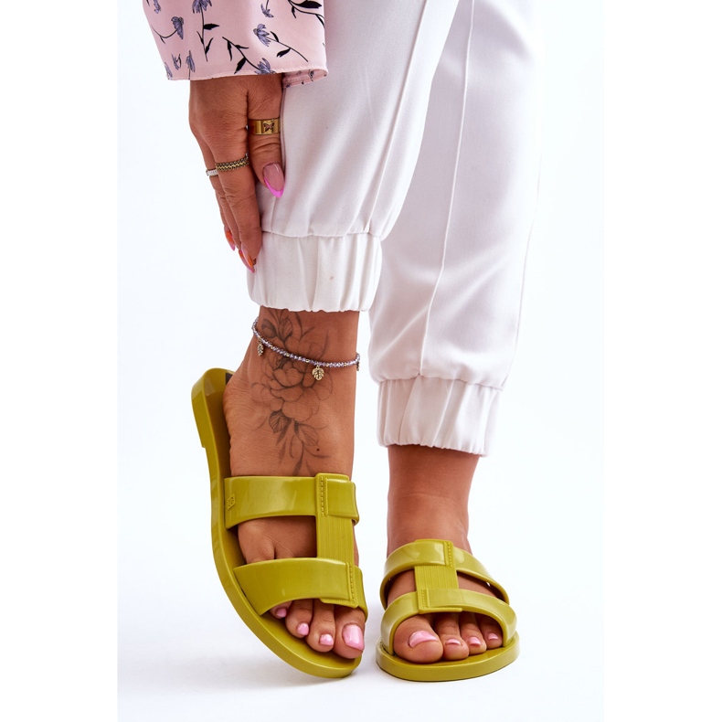 Fashionabla veganska tofflor ZAXY JJ285261 Grön 1